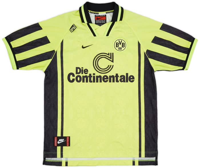1996-97 Borussia Dortmund Home Shirt Sousa #19 - 7/10 - (XL.Boys)