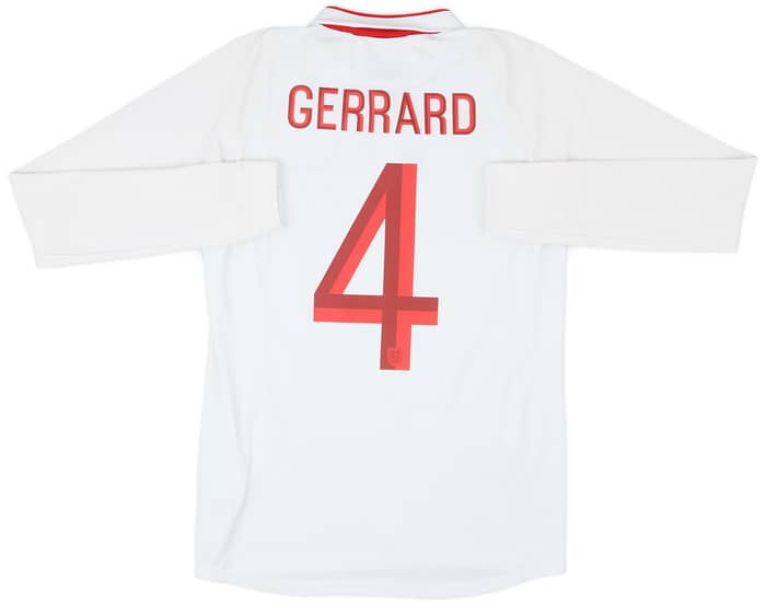 2012-13 England Home L/S Shirt Gerrard #4 - 10/10 - (XS)