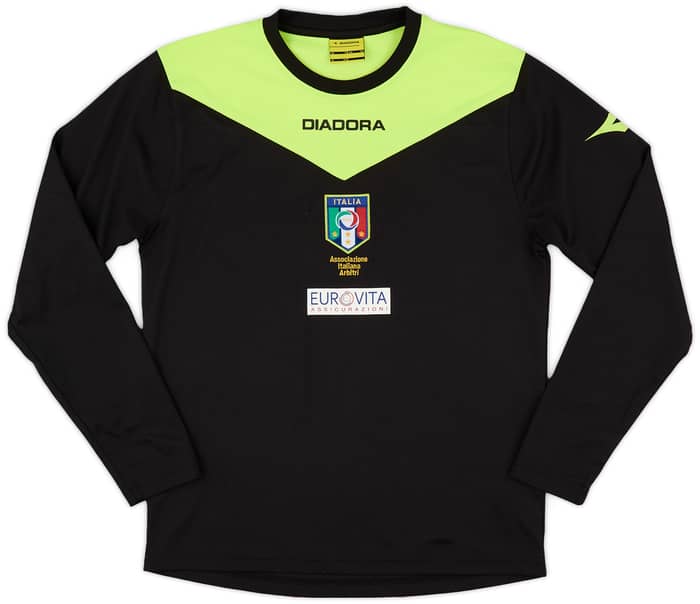 2000s Italy FIGC Diadora Referee L/S Shirt - 9/10 - (XS)