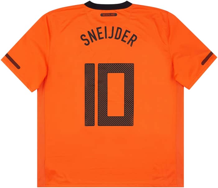 2010-11 Netherlands Home Shirt Sneijder #10