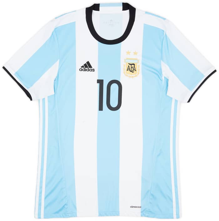 2016-17 Argentina Home Shirt Messi #10 - 8/10 - (M)
