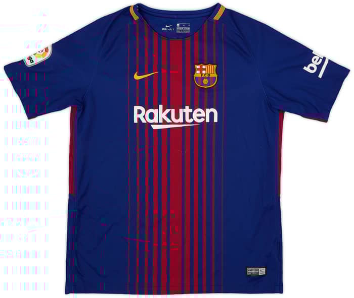 2017-18 Barcelona Home Shirt - 7/10 - (XL.Boys)
