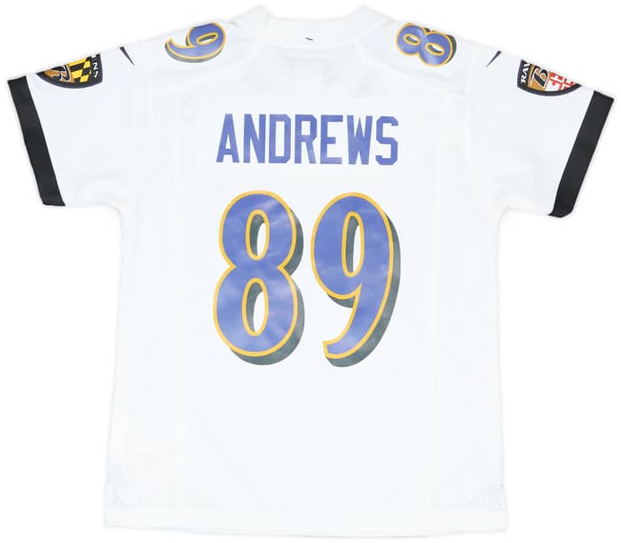 2018-24 Baltimore Ravens Andrews #89 Nike Game Away Jersey (S.Boys)