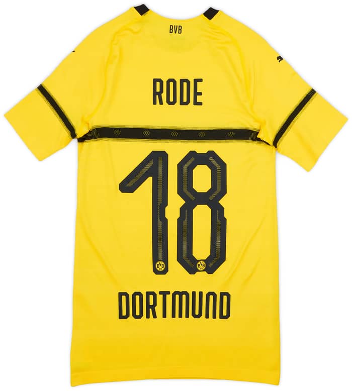 2018-19 Borussia Dortmund Player Issue European Home Shirt Rode #18 - 9/10 - (L)