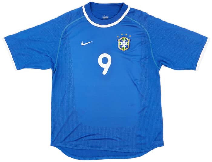 2000-02 Brazil Away Shirt Ronaldo #9 - 6/10 - (M)