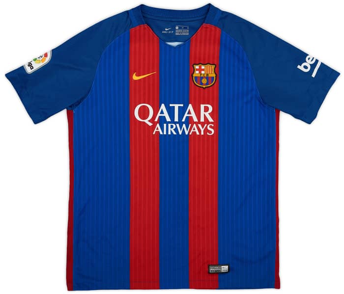 2016-17 Barcelona Home Shirt - 8/10 - (XL.Boys)