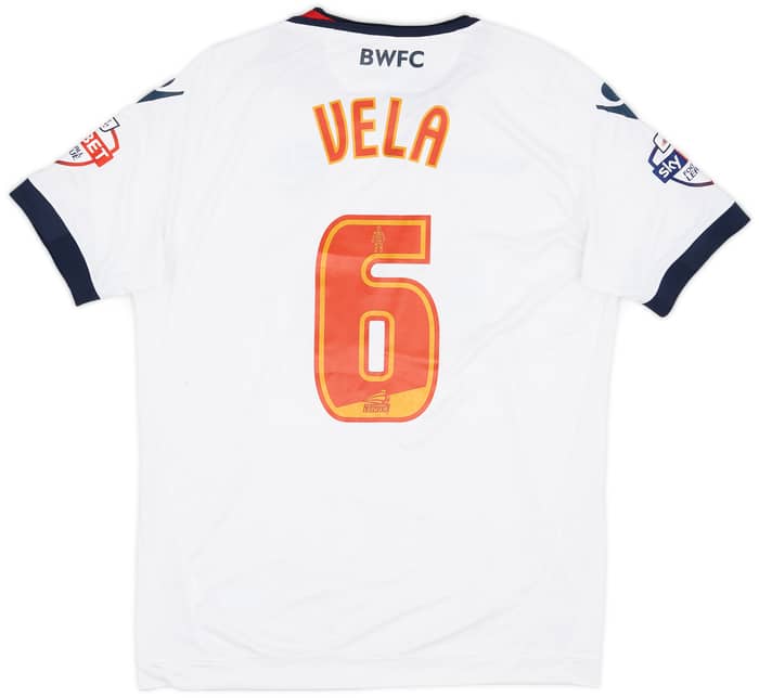 2015-16 Bolton Match Issue Home Shirt Vela #6