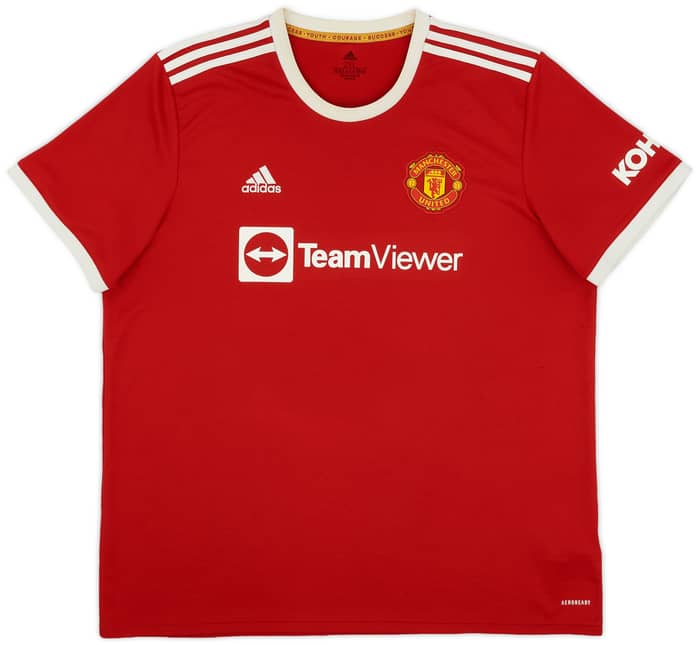 2021-22 Manchester United Home Shirt R.Varane #19 - 6/10 - (XXL)