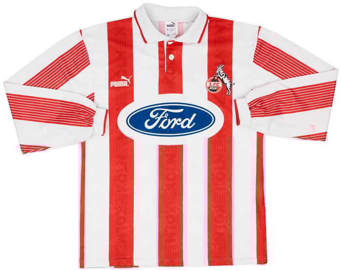 1995-96 FC Koln Home L/S Shirt - 6/10 - (S)