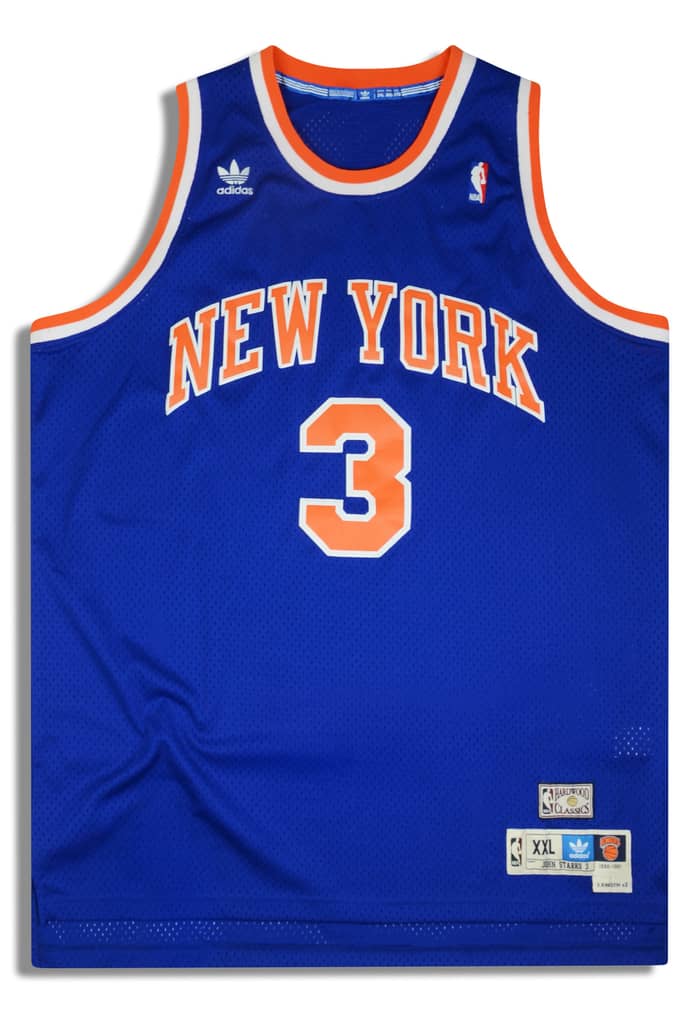 1990-91 New York Knicks Starks #3 adidas Hardwood Classics Jersey (Away) XXL