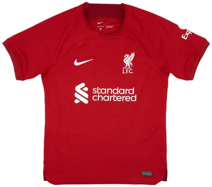 2022-23 Liverpool Home Shirt Virgil #4 - 8/10 - (S)