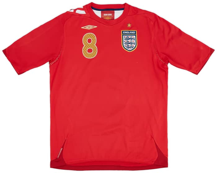 2006-08 England Away Shirt Lampard #8 - 7/10 - (XL.Boys)