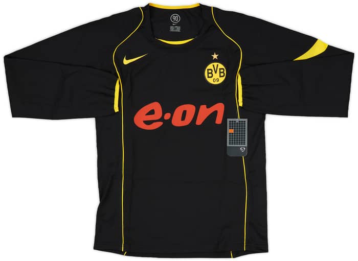 2004-05 Borussia Dortmund Player Issue Away L/S Shirt Rosicky #10 (S)