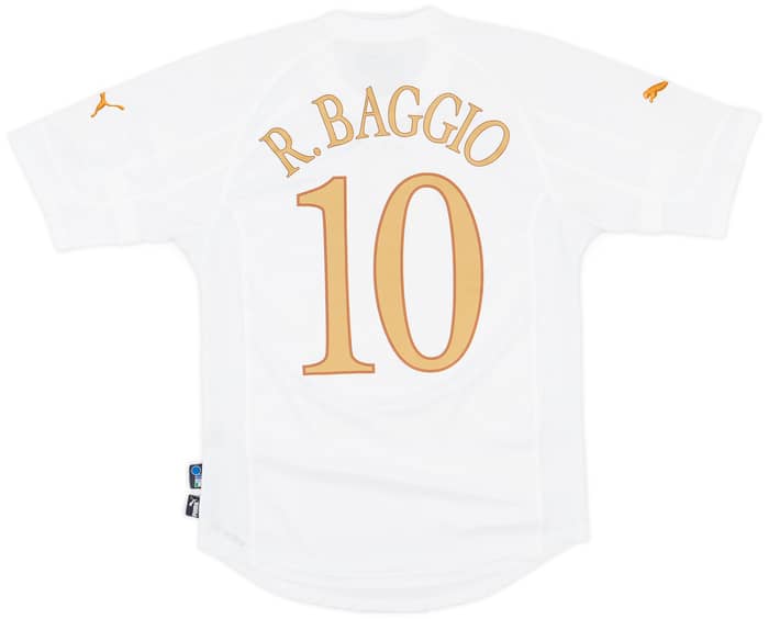 2004-06 Italy Away Shirt Baggio #10 - 8/10 - (S)
