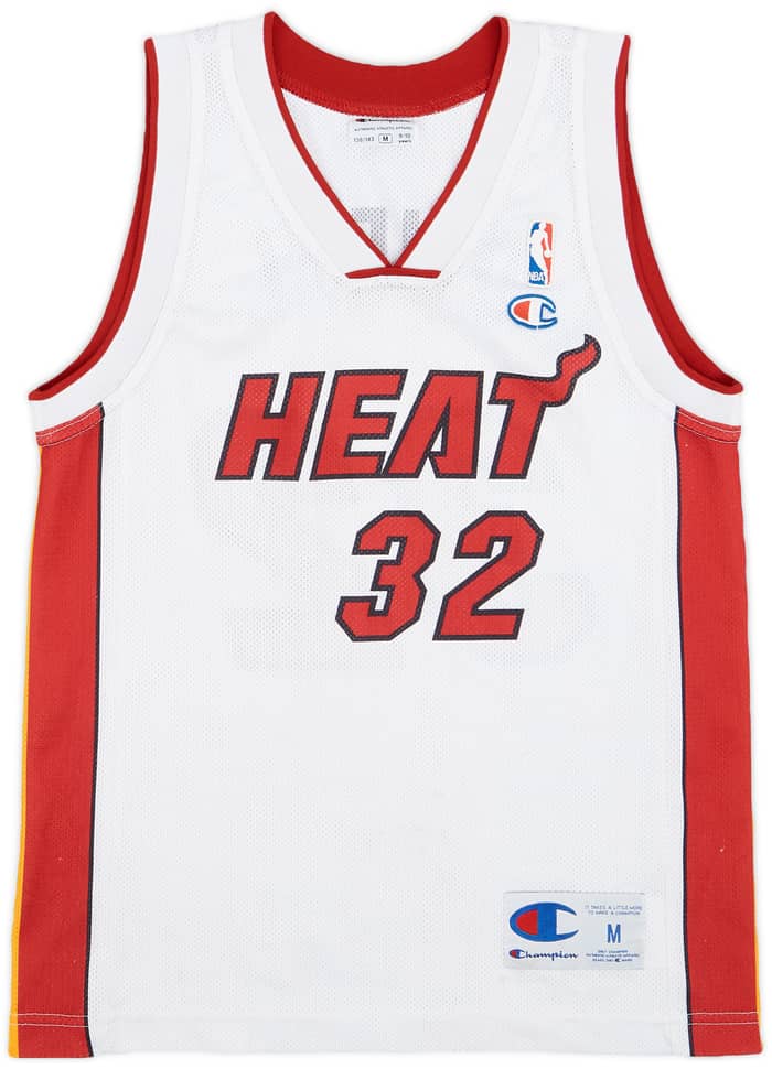 2004-07 Miami Heat O'Neal #32 Champion Home Jersey - 6/10 - (M.Boys)
