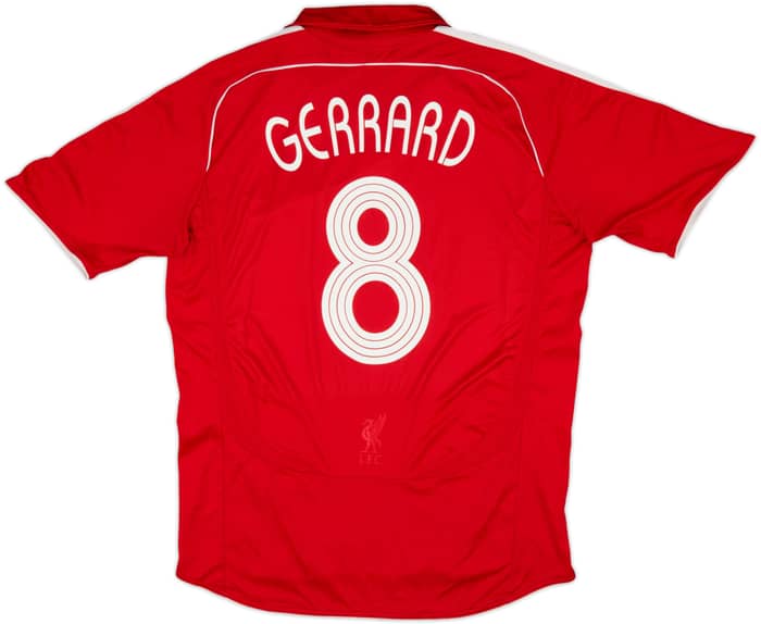 2006-08 Liverpool Home Shirt Gerrard #8 - 5/10 - (L)