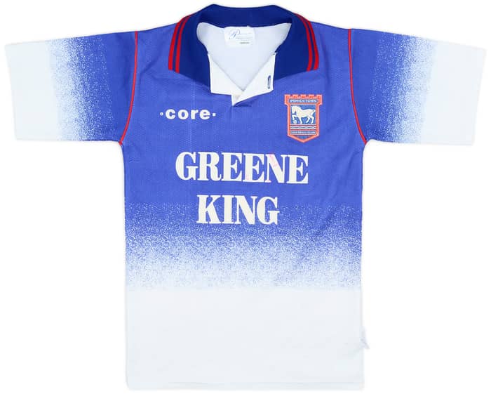 1995-97 Ipswich Home Shirt #4 - 6/10 - (L.Boys)