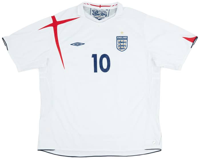 2005-07 England Home Shirt Owen #10 - 7/10 - (XXL)