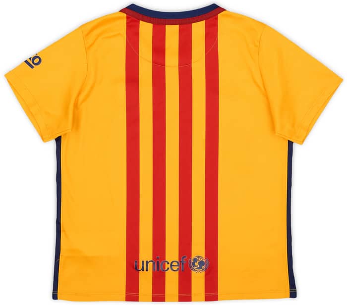 2015-16 Barcelona Away Shirt - 9/10 - (7-8 Years)