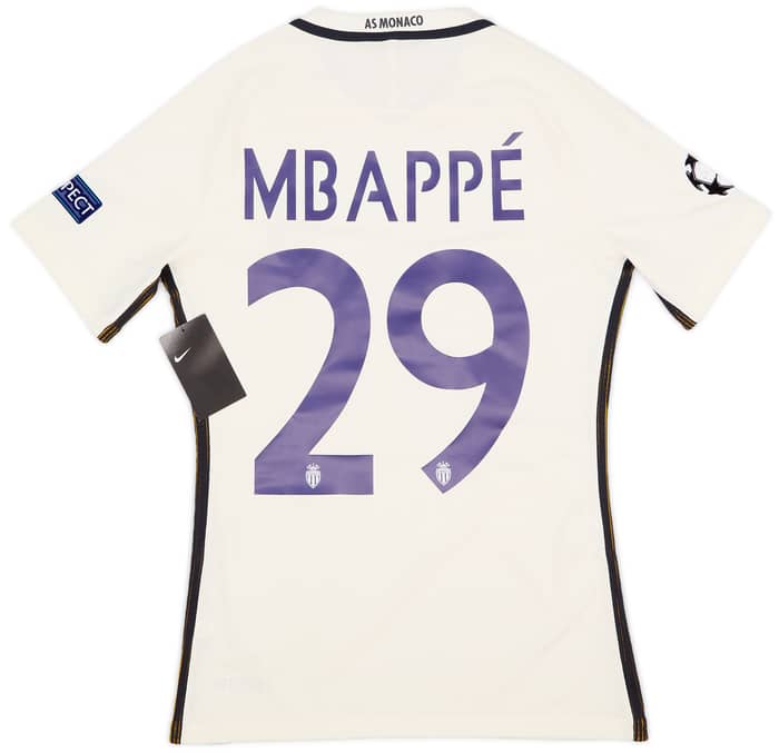 2016-17 Monaco Player Issue Away Shirt Mbappe #29 (M)