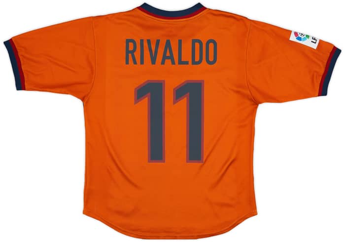 1998-00 Barcelona Third Shirt Rivaldo #11 - 8/10 - (S)