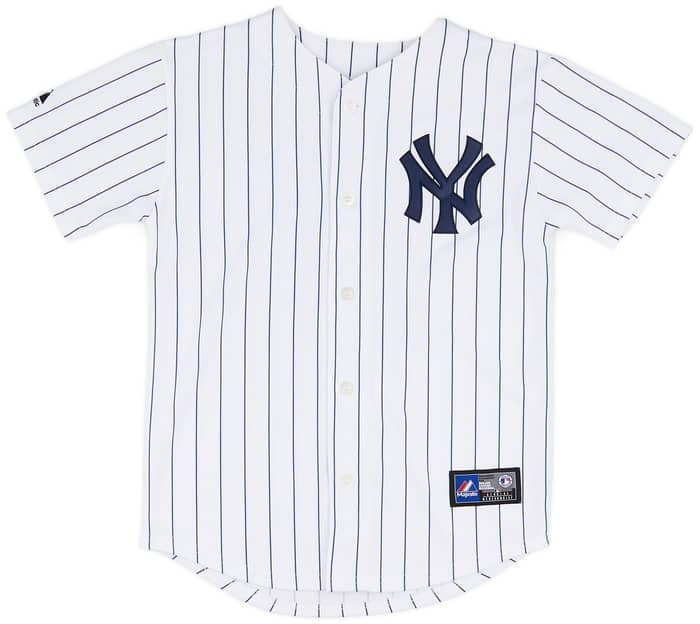 2014-15 New York Yankees Tanaka #19 Majestic Replica Home Jersey - 8/10 - (M.Boys)
