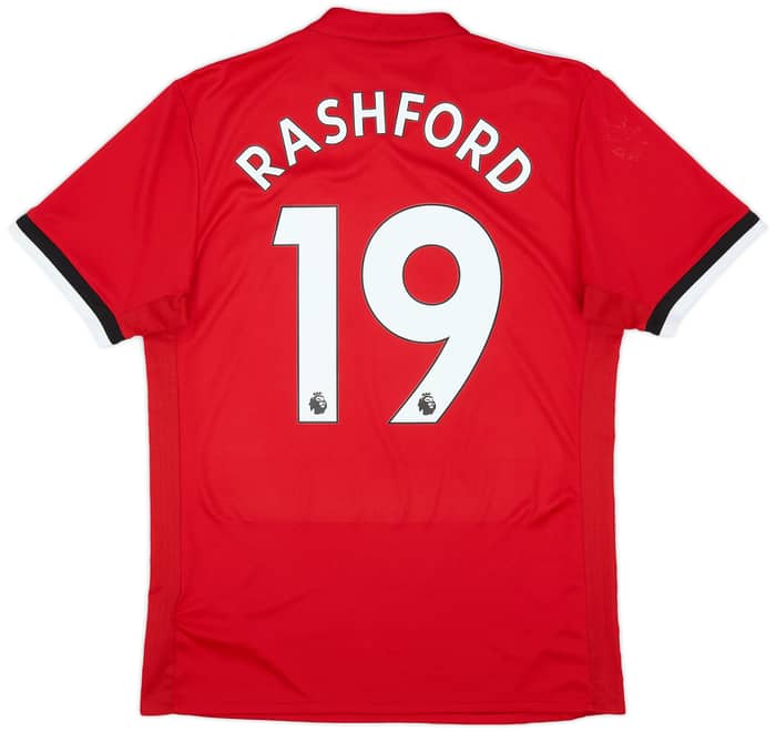 2017-18 Manchester United Home Shirt Rashford #19 - 8/10 - (M)