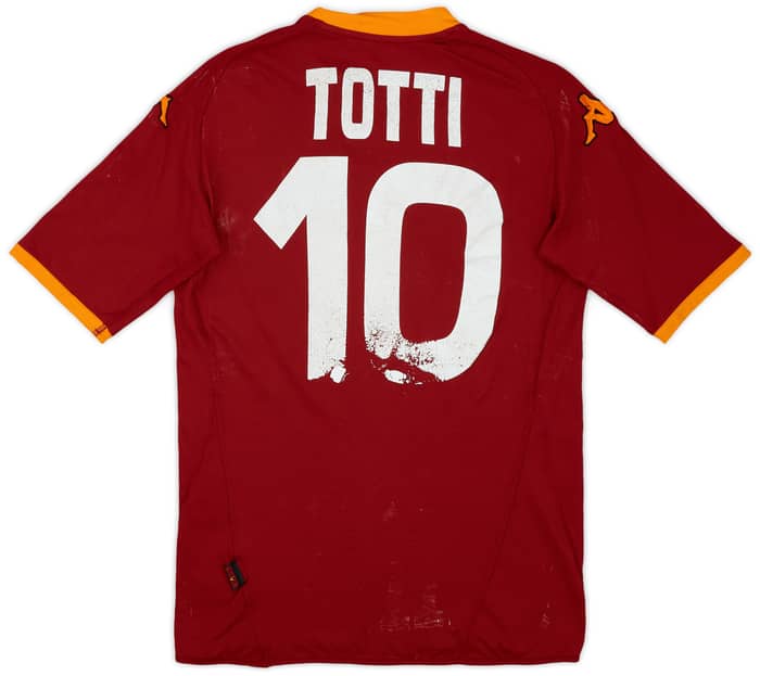 2007-08 Roma Home Shirt Totti #10 - 4/10 - (M)