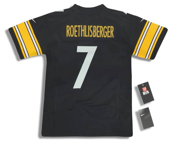 2018 Pittsburgh Steelers Roethlisberger #7 Nike Game Jersey (Home) Y - W/Tags