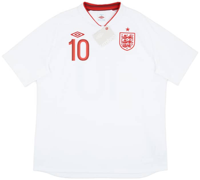 2012-13 England Home Shirt Rooney #10 (XXL)
