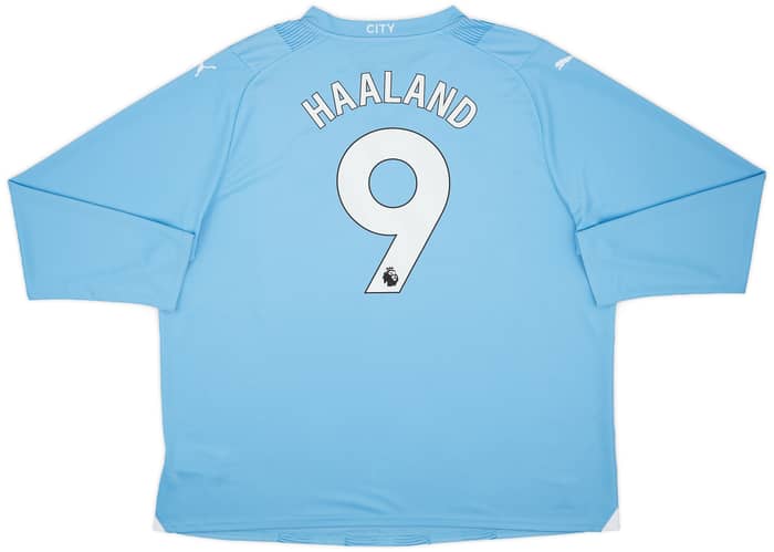 2023-24 Manchester City Home L/S Shirt Haaland #9 (3XL)