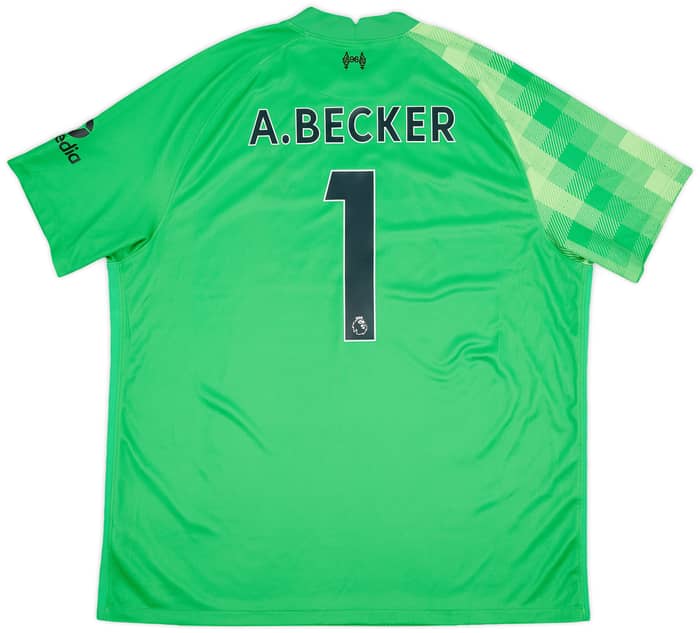 2021-22 Liverpool GK S/S Shirt A.Becker #1 - 8/10 - (XXL)