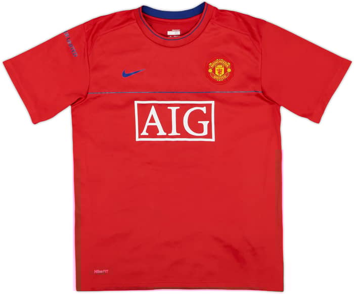 即納！最大半額！ United Manchester 2008-09 Nike (XL.Boys) - 9/10 - Shirt Training ウェア