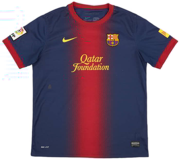 2012-13 Barcelona Home Shirt - 7/10 - (XL.Boys)
