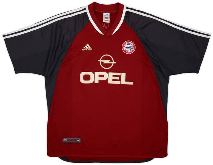 2001-02 Bayern Munich Home Shirt Elber #9 - 6/10 - (XXL)