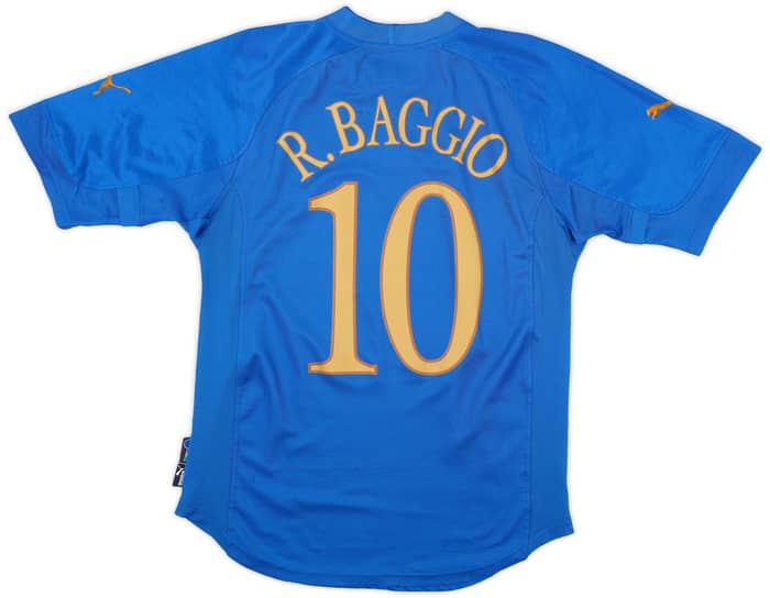 2004-06 Italy Home Shirt Baggio #10 - 7/10 - (S)