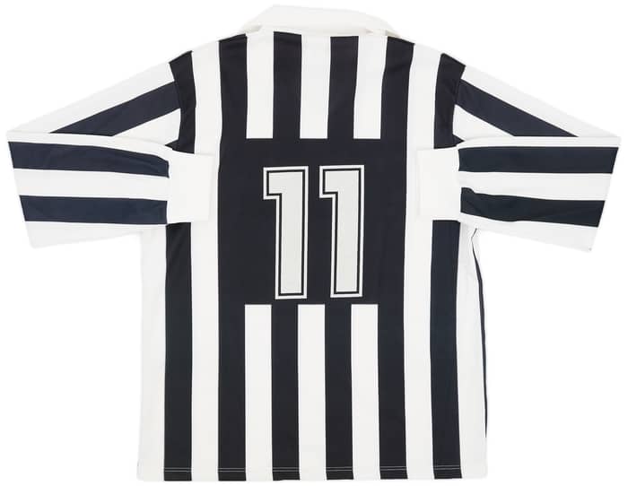 1991-92 Juventus Basic Home L/S Shirt #11 - 8/10 - (XL)