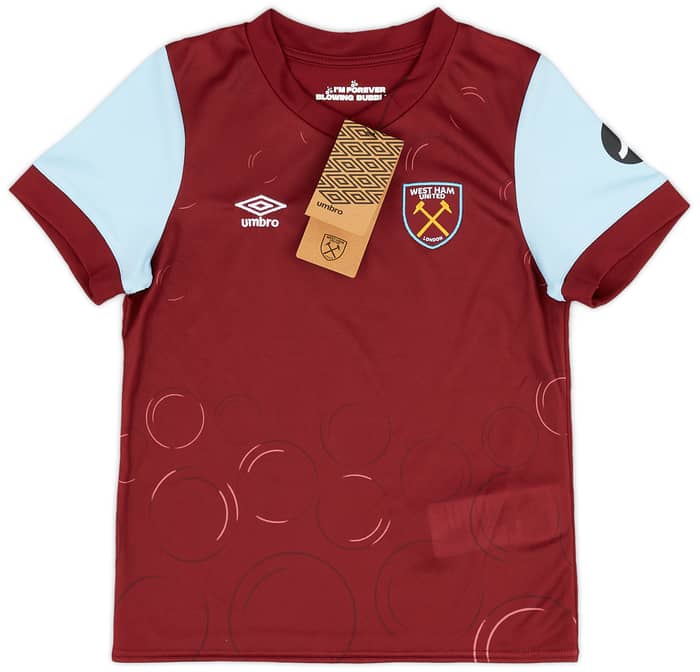 2023-24 West Ham Home Shirt & Shorts (Little Kids)