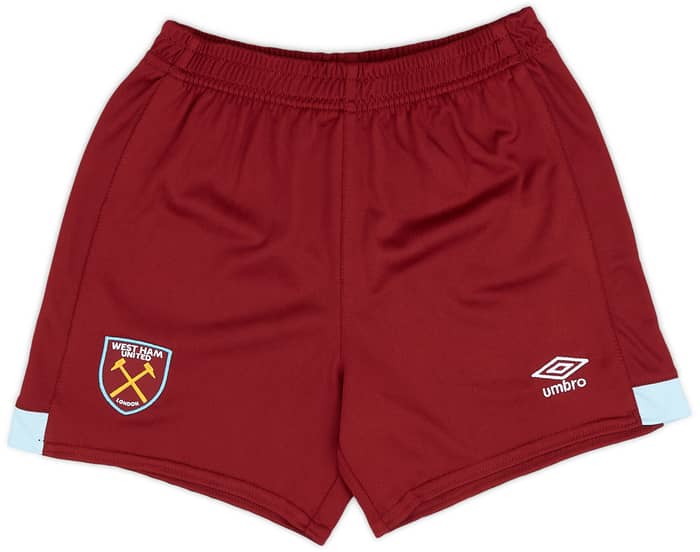 2023-24 West Ham Home Shirt & Shorts (Little Kids)