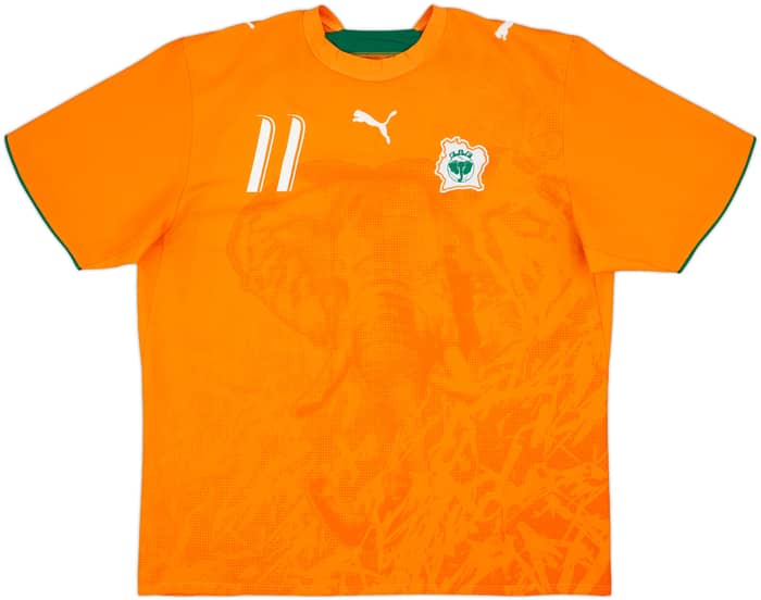 2006-07 Ivory Coast Home Shirt Drogba #11 - 10/10 - (XL)
