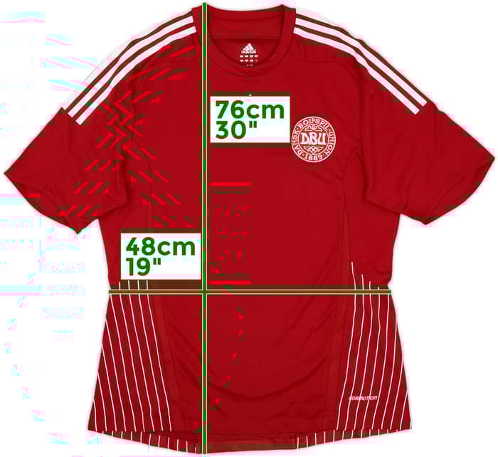 2007-10 Denmark Player Issue Home Shirt - 9/10 - (L)
