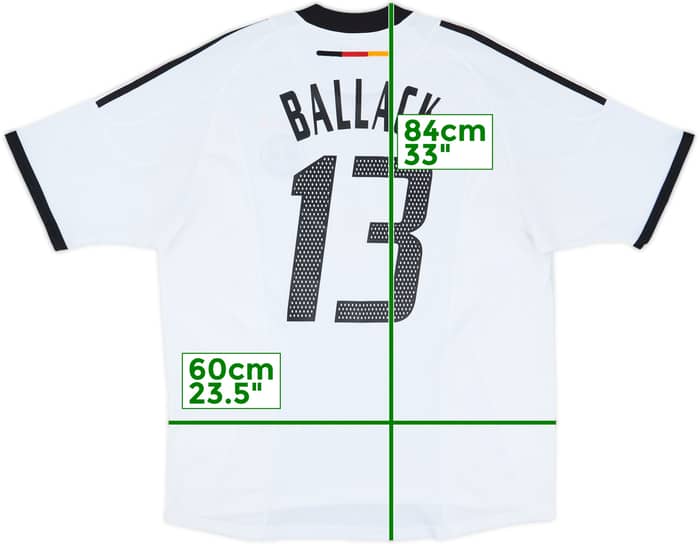 2002-04 Germany Home Shirt Ballack #13 - 6/10 - (XL)