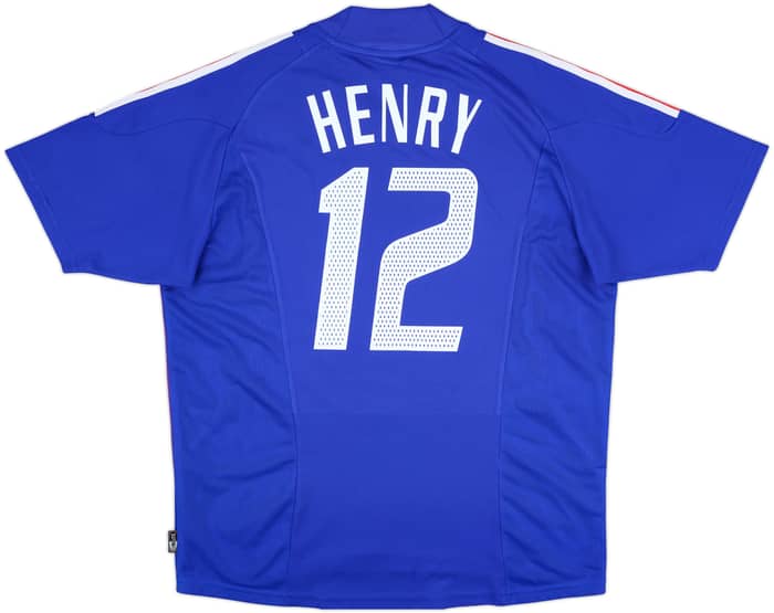 2002-04 France Home Shirt Henry #12 - 8/10 - (L)