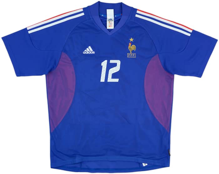 2002-04 France Home Shirt Henry #12 - 8/10 - (L)