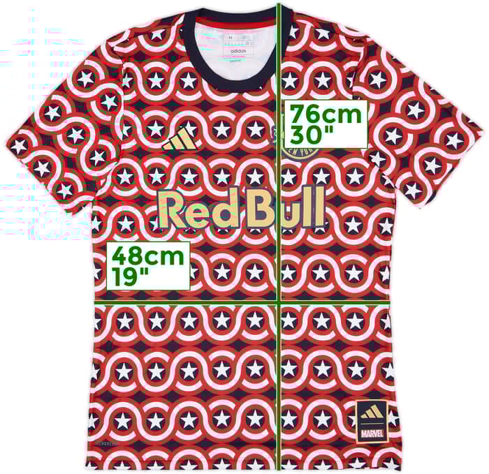 2023 New York Red Bulls adidas x Marvel 'Captain America' Training Shirt - 8/10 - (M)