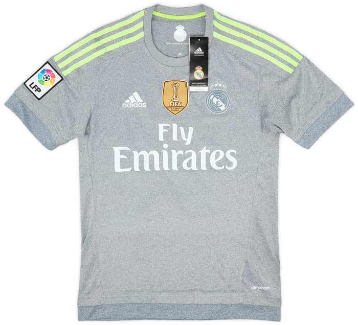 2015-16 Real Madrid Away Shirt James #10 (XS)