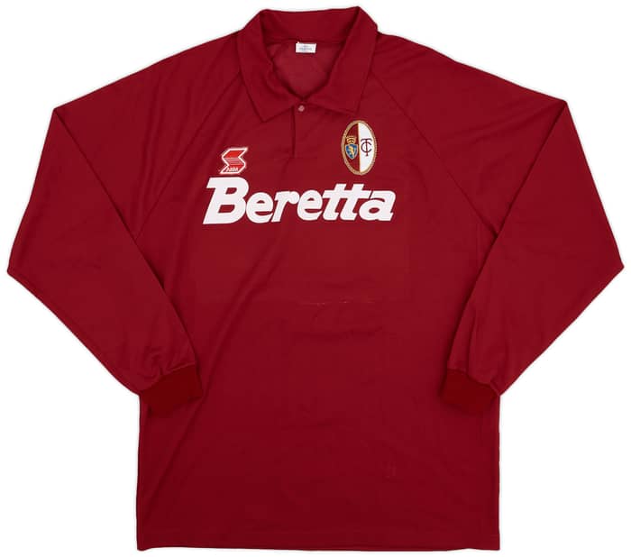 1992-93 Torino Match Worn Home L/S Shirt #14