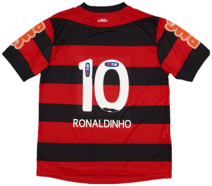 2011-12 Flamengo Home Shirt Ronaldinho #10 - 5/10 - (M)