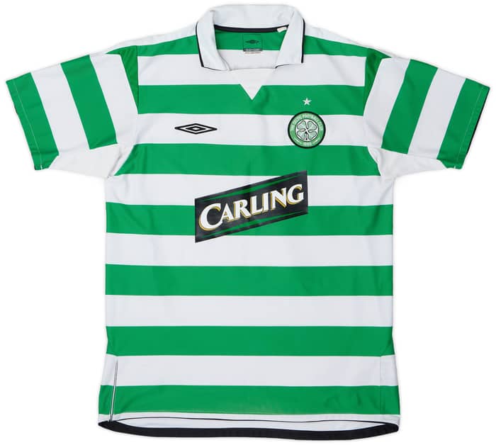 2004-05 Celtic Home Shirt Lennon #18 - 8/10 - (L)