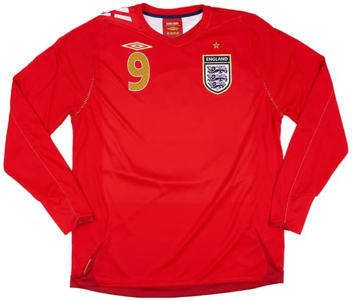 2006-08 England Away Shirt Rooney #9 - 9/10 - (L)